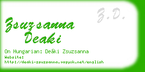 zsuzsanna deaki business card